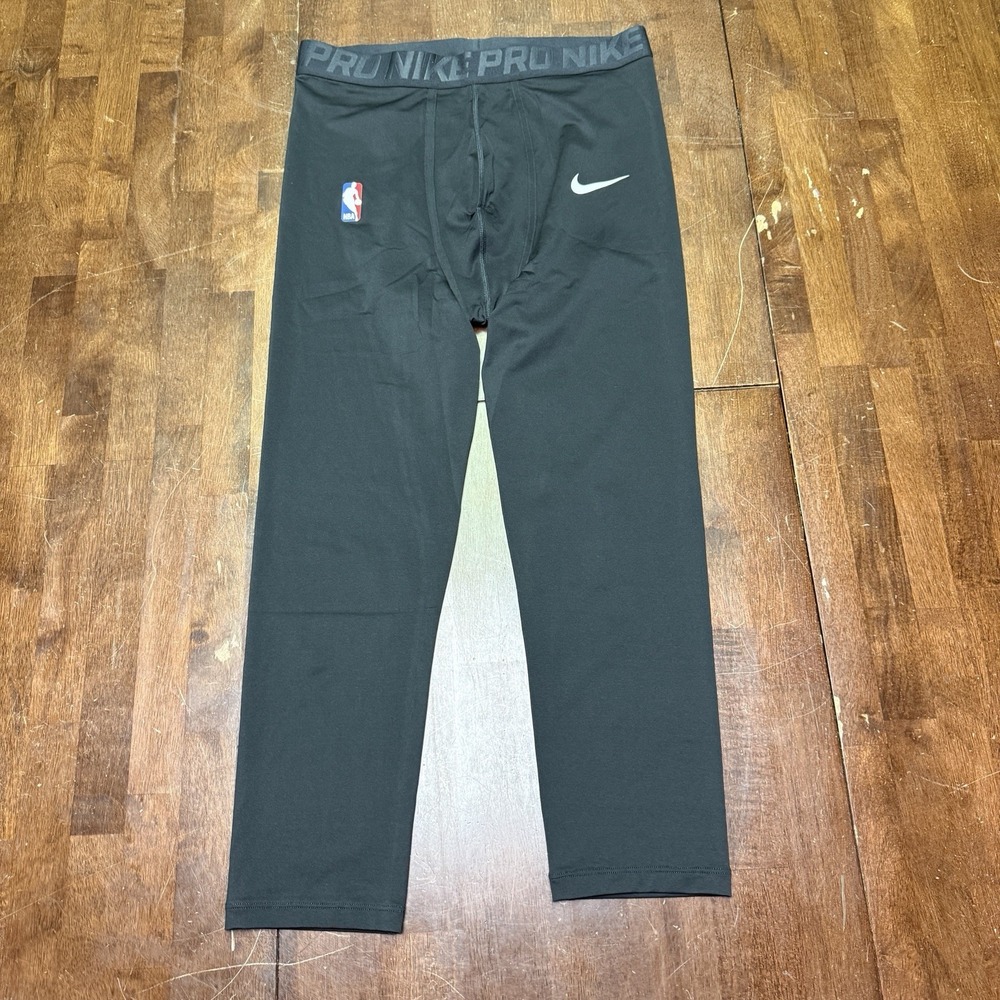 Nike‎ Pro NBA Compression Tights XL-Tall AA0751-010 Mens Triple Black Basketball